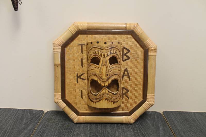 lot 60 image: TIKI Bar Bamboo Sign