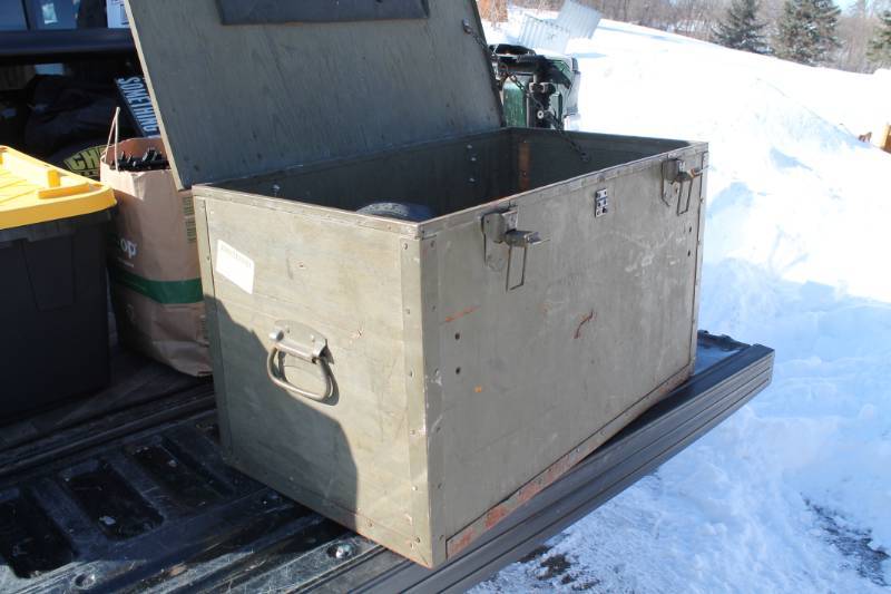 lot 29 image: Army Trunk Box