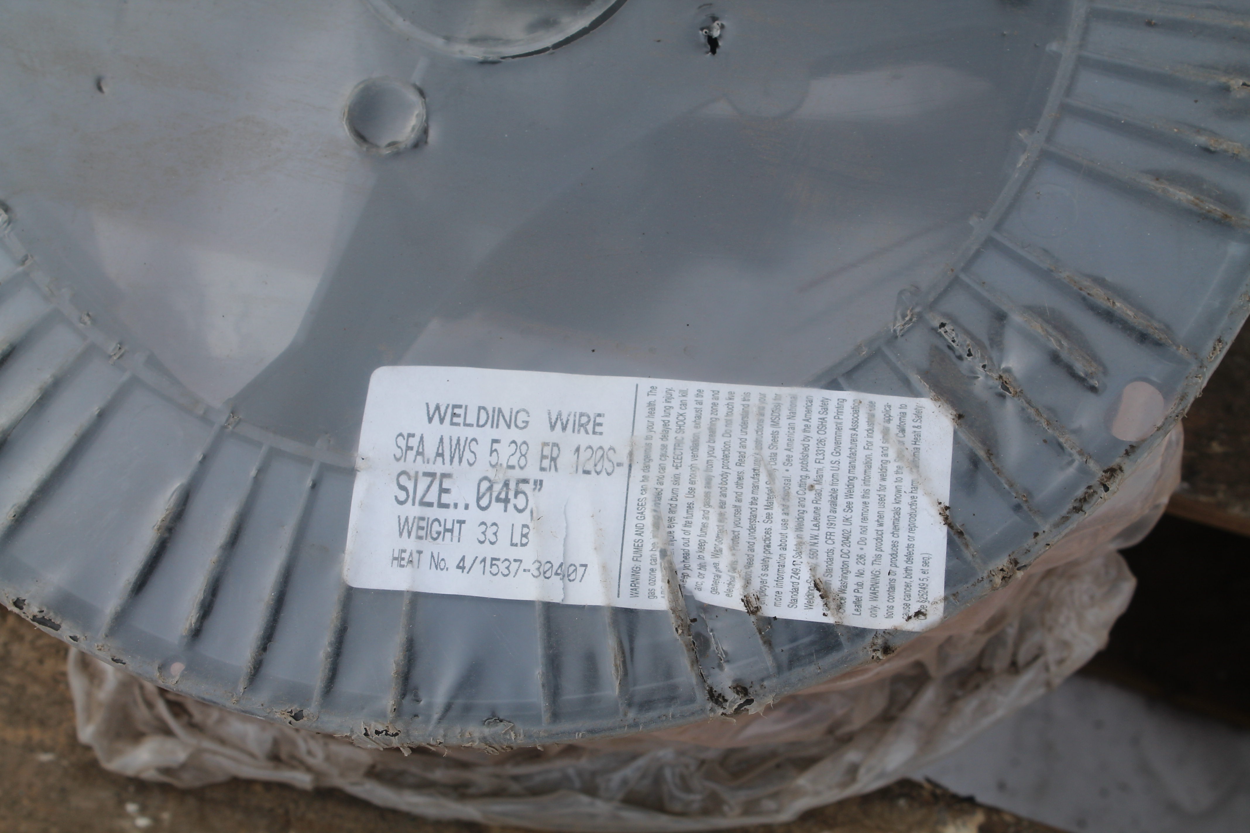 lot 19 image: Welding Wire Size .045, 33 LBS