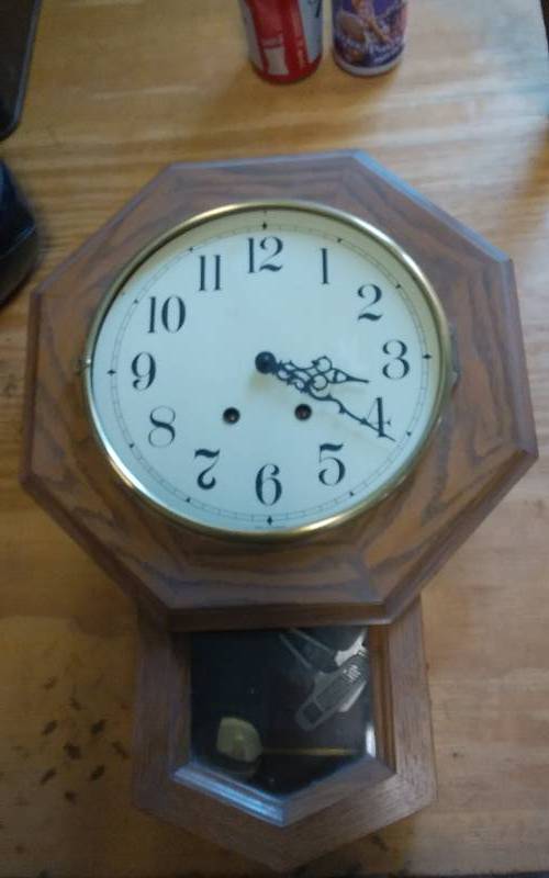 lot 45 image: Clock Made In Germany (Missing Glass Face)