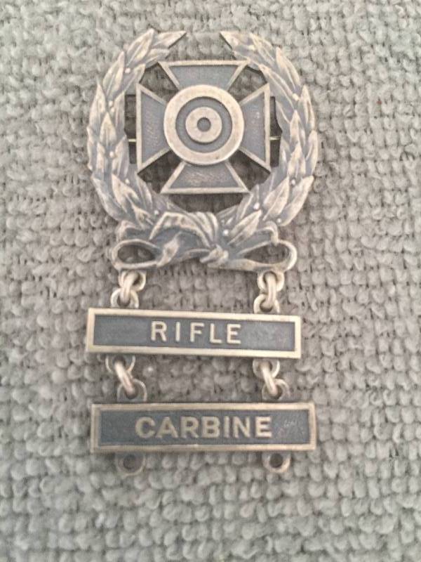 lot 80 image: Sterling Silver Medal - RIFLE, CARBINE