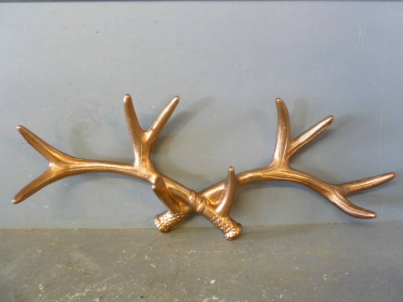 lot 187 image: Cast Metal Antlers