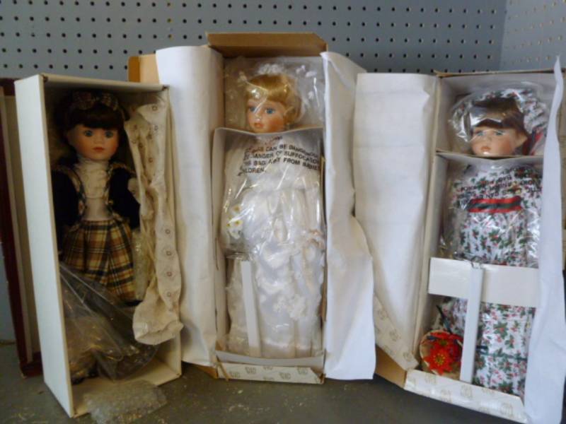 lot 231 image: Porcelain Dolls