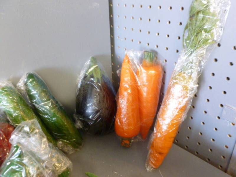 lot 249 image: Artificial Vegetables