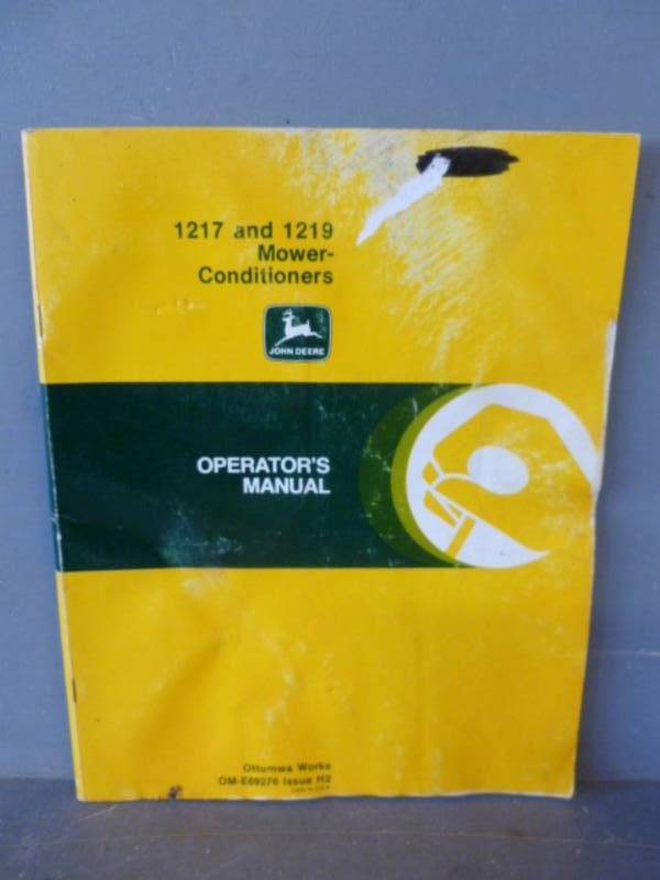 lot 291 image: John Deere Manual