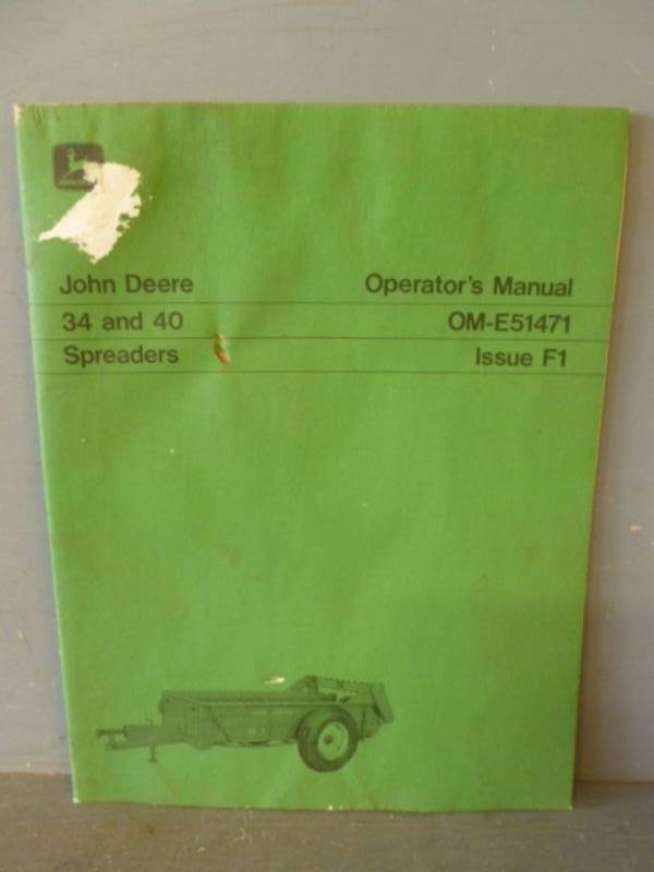 lot 294 image: John Deere Manual