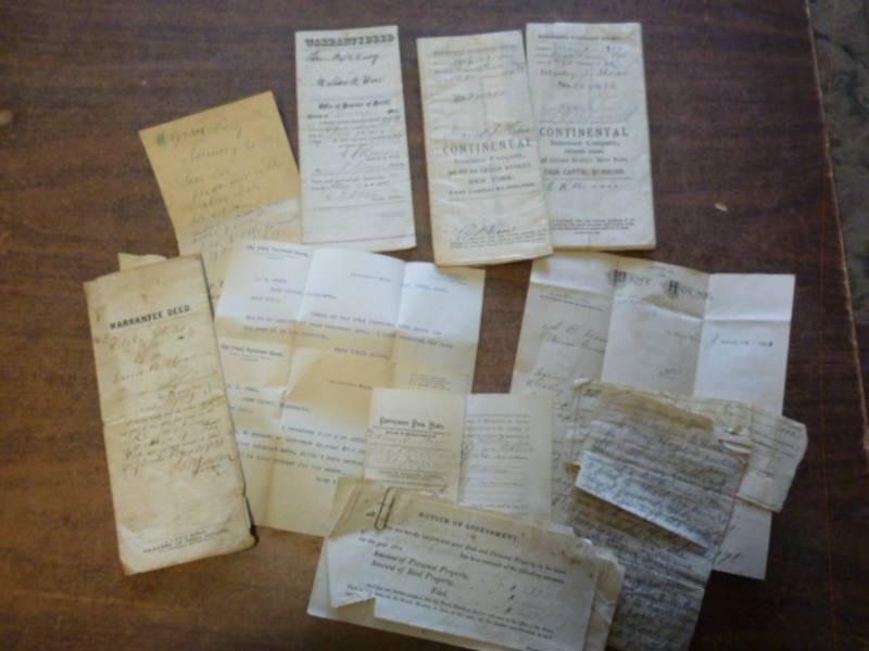 lot 300 image: Antique Meeker County Paper Items