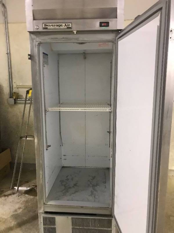 Beverage Air Single Door Cooler on Casters - Model KR241 - 115 Volts - 5.7 Amps - 26 x 33 x 82.5 - NSF ApprovedRuns Cools