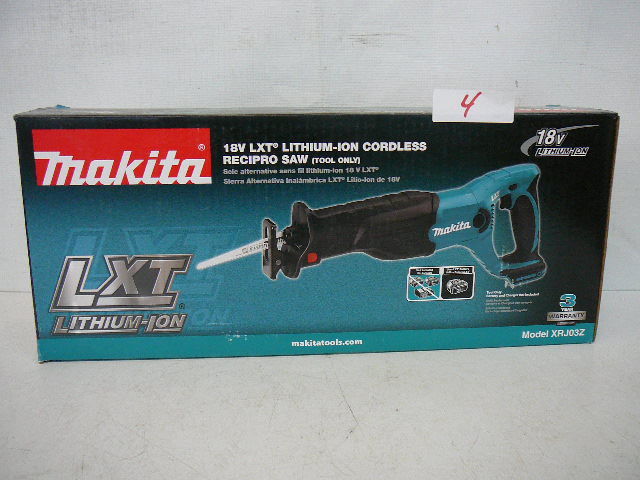 lot 4 image: Makita 18v LXT Lithium-ion Reciprocal Saw