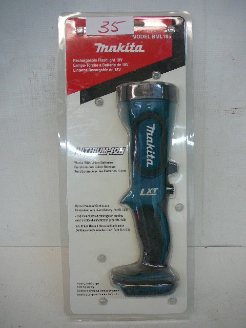 lot 35 image: Makita 18v Rechargeable Flashlight