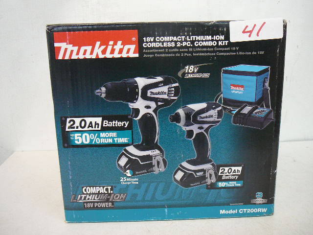 lot 41 image: Makita 18v Combination Kit