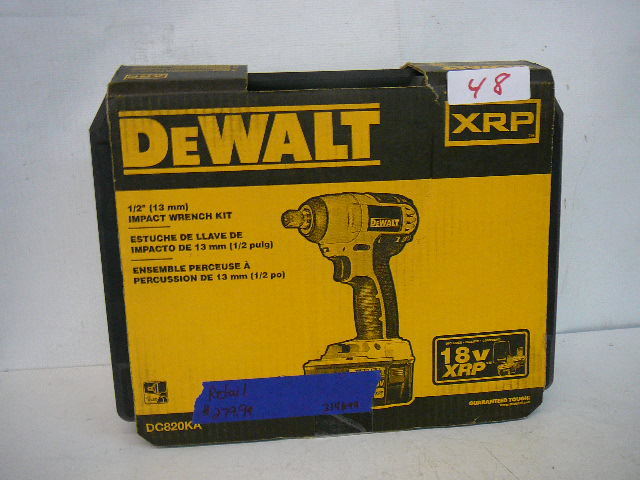 lot 48 image: DeWALT 18v XRP 12 Impact Wrench Kit