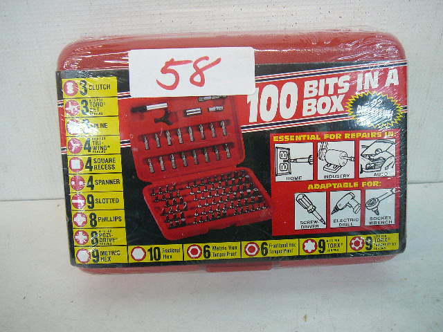 lot 58 image: 100 Bits in a Box