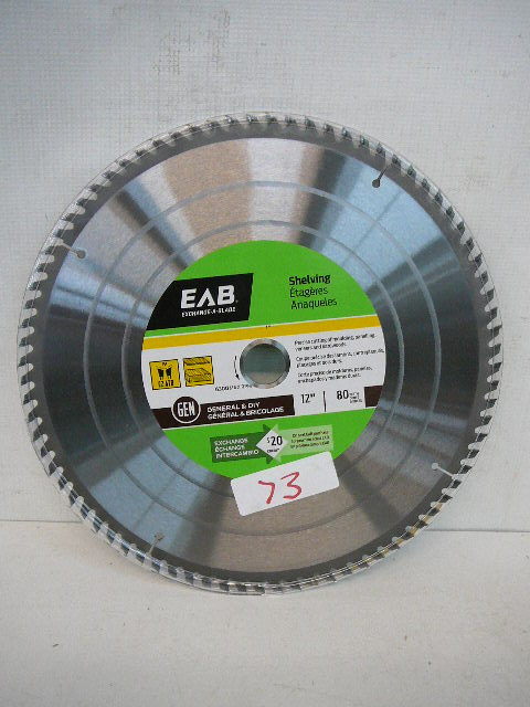 lot 73 image: 12 Woodworking Carbide Saw Blade