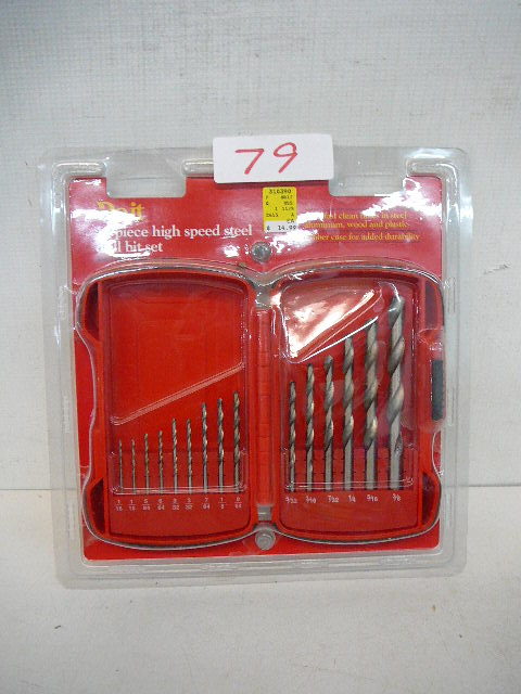 lot 79 image: Do it 15 Piece Steel Drill Bit Set