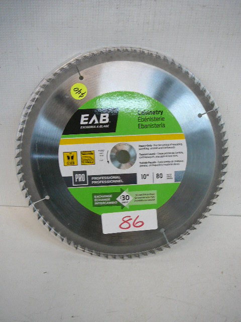 lot 86 image: 10 Woodworking Carbide Saw Blade