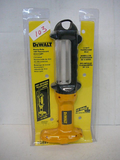 lot 103 image: DeWALT 18v Florescent Light
