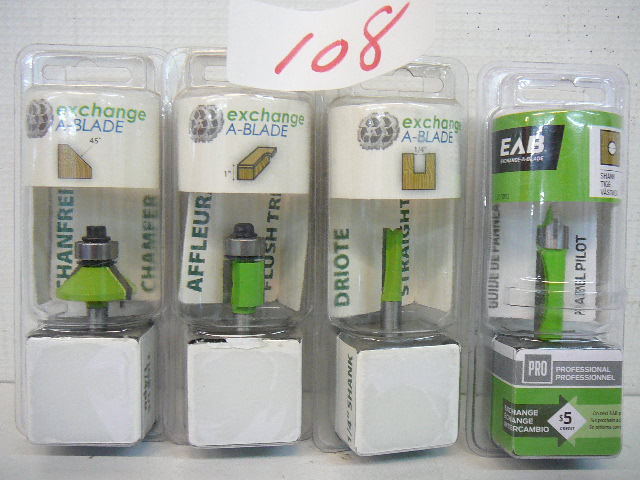 lot 108 image: Router Bits