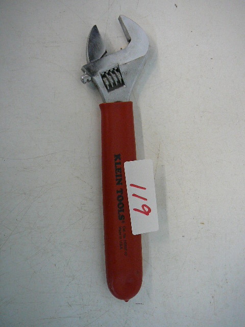 lot 119 image: 10 Klein Adjustable Wrench