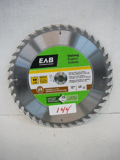 lot 144 image: 10 Carbide Saw Shelving Blade