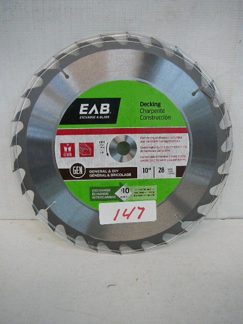 lot 147 image: 10 Carbide Saw Decking Blade