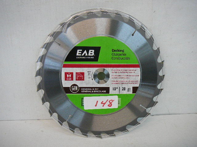 lot 148 image: 10 Carbide Saw Decking Blade
