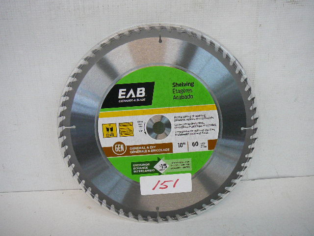 lot 151 image: 10 Carbide Saw Shelving Blade