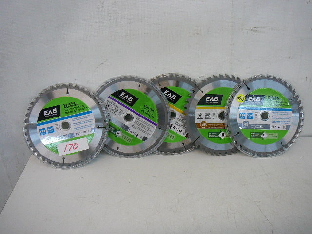 lot 170 image: 7 14 x 40T EAB Finishing Blades
