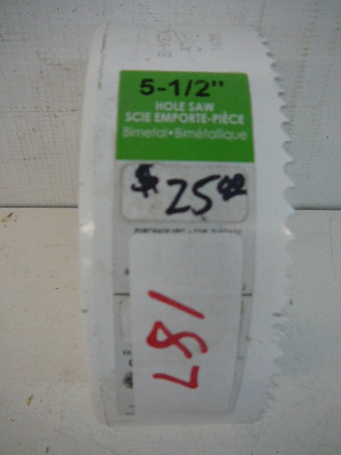 lot 187 image: 5 12 Bi-Metal Hole Saw
