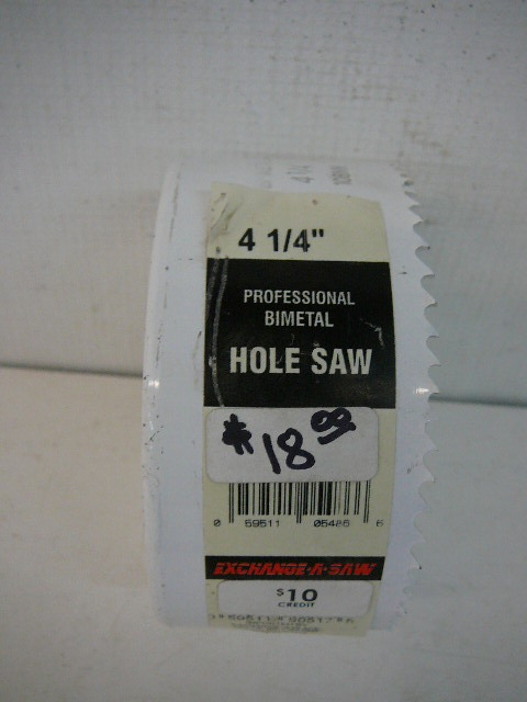 lot 188 image: 4 12 Bi-Metal Hole Saw