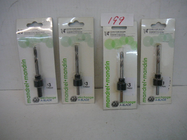 lot 199 image: Mandrel Round Shafts  Hex Shaft