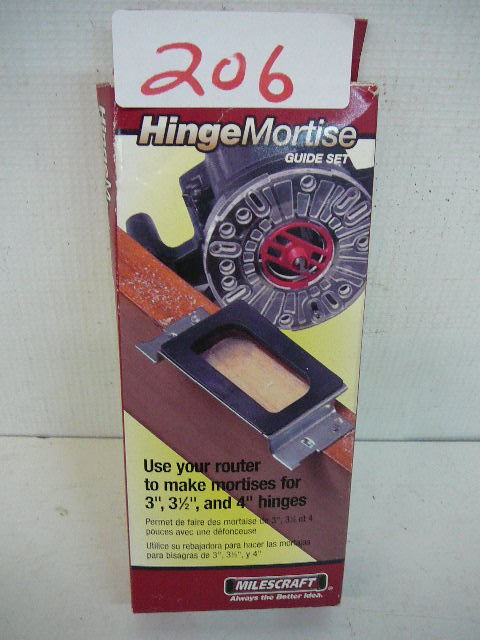 lot 206 image: Hinge Mortise Guide Set