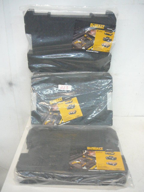 lot 223 image: DeWalt TSTAK Foam Inserts