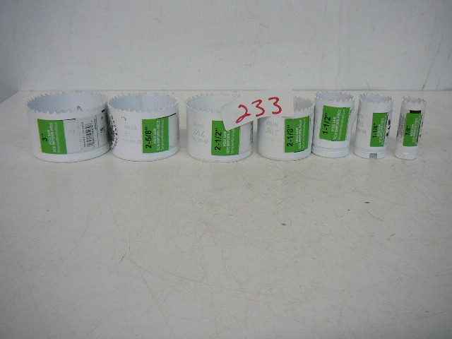 lot 233 image: Bi-Metal Hole Saws