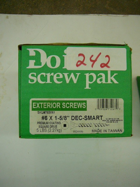 lot 242 image: Exterior Screws