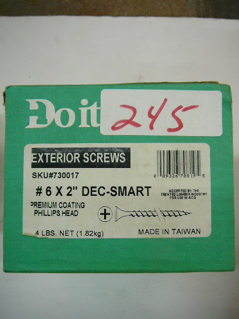 lot 245 image: Exterior Screws