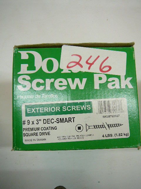 lot 246 image: Exterior Screws