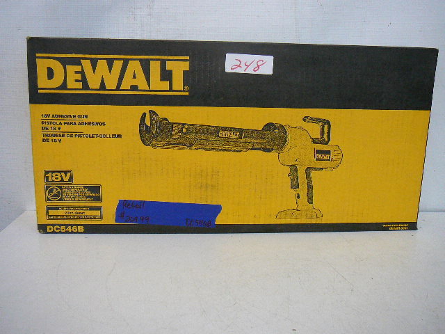 lot 248 image: DeWalt 18 Volt Adhesive Gun