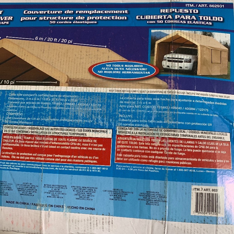 Replacement Canopy Roof Cover
