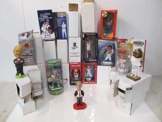 lot 43 image: LARGE Collection of Sports Bobbleheads