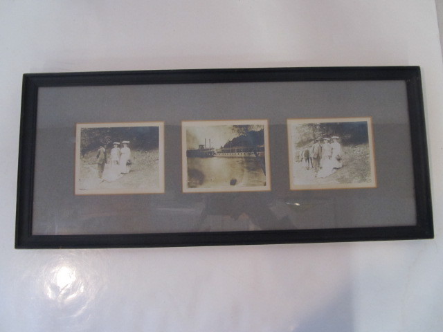 lot 50 image: Antique Framed Photograph Triptych
