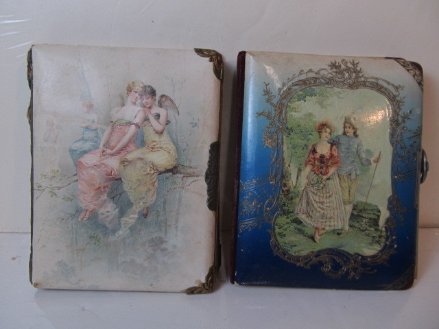lot 96 image: 2 Antique Victorian Photo Albums