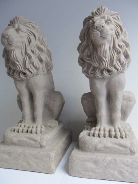 lot 218 image: Large Yard Garden or Porch Statues