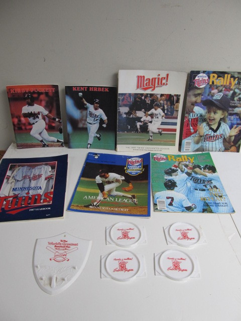lot 239 image: Group of Assorted MN Twins Memorabilia