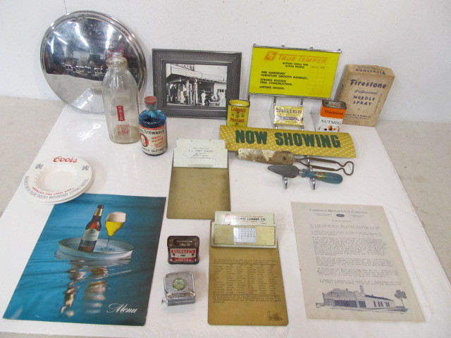 lot 243 image: Nice Group of Vintage Advertising etc