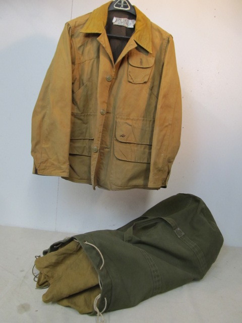 lot 249 image: Vintage RED HEAD Jacket & Sleeping Bag