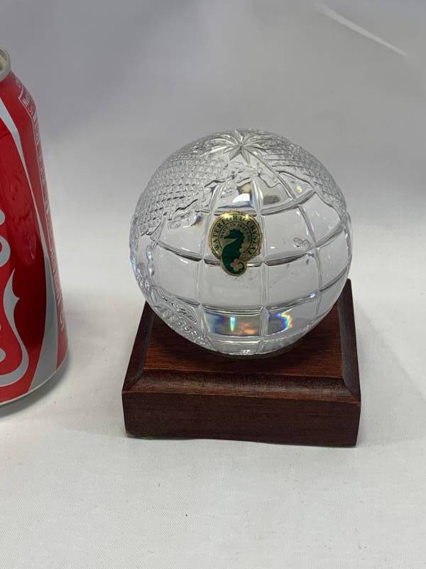 lot 34 image: Waterford Crystal Globe