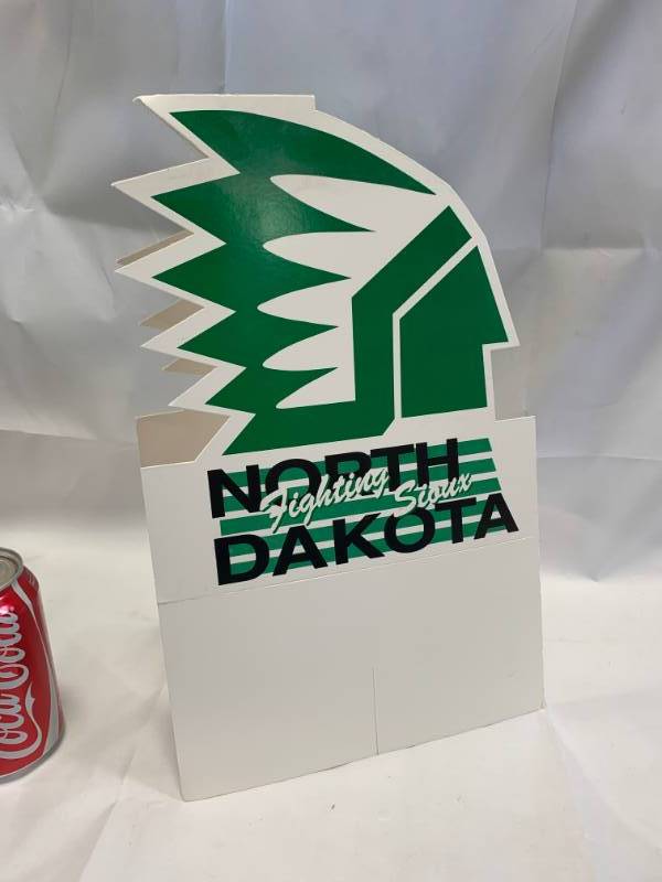 lot 46 image: North Dakota UND Fighting Sioux Placard