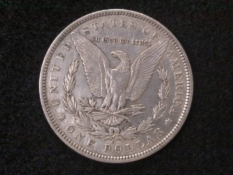 lot 9 image: 1891 O Morgan Silver Dollar...