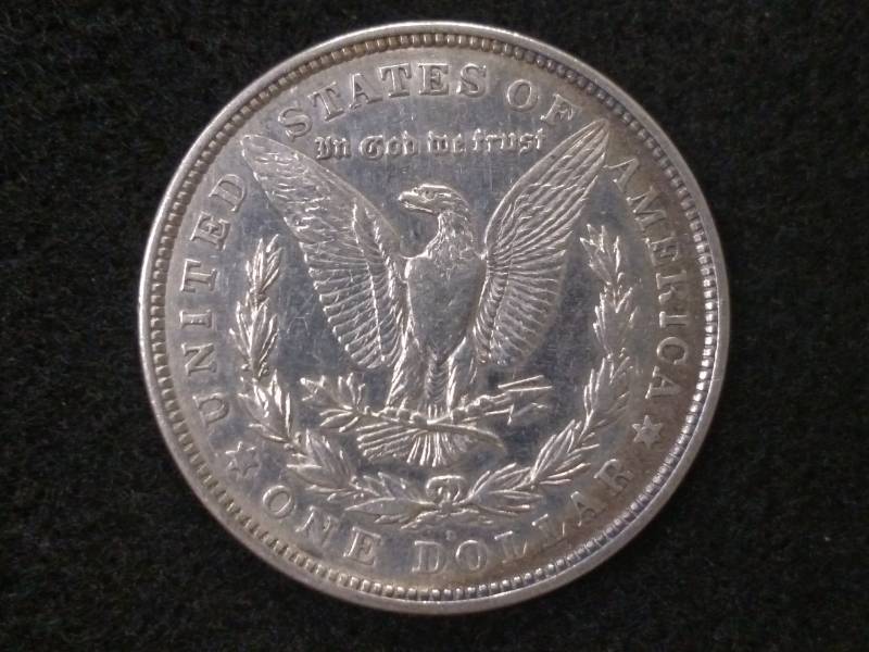 lot 21 image: 1921 D Morgan Silver Dollar...